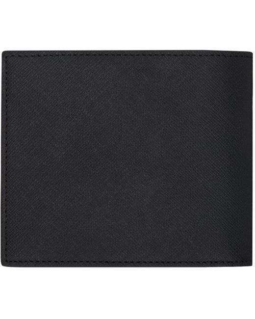 Mini portefeuille noir à deux volets et à image de montagne Paul Smith pour homme en coloris Black