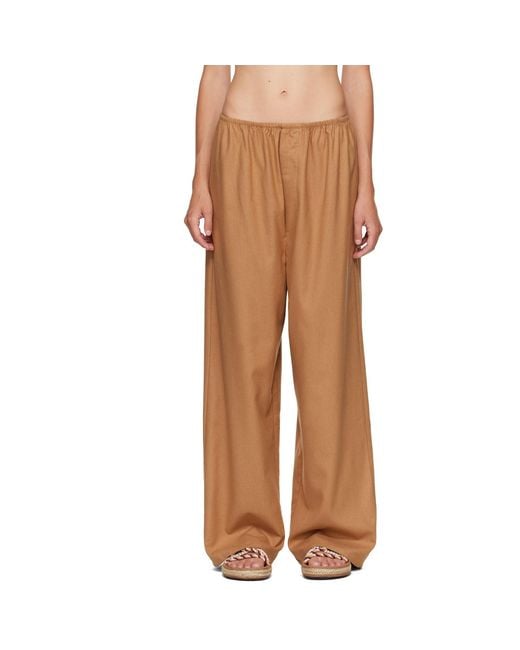 Baserange Brown Tan Stoa Lounge Pants