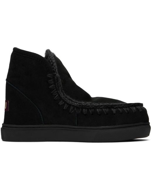 Mou Black Sneaker Boots