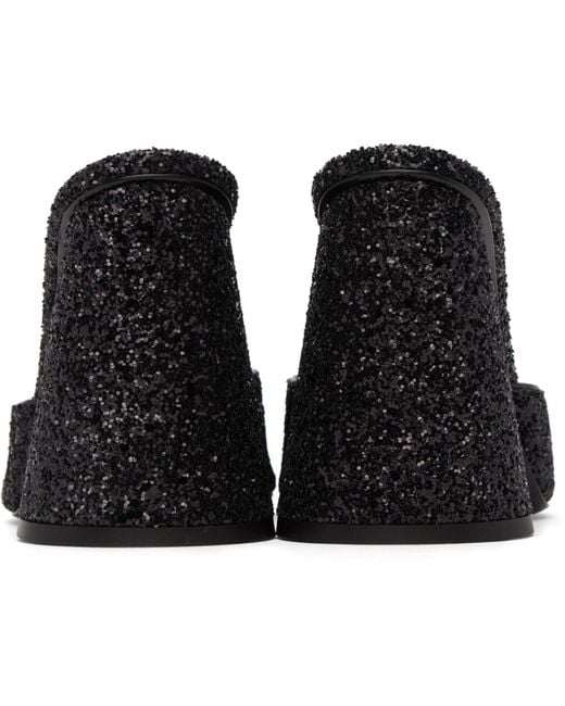 The Attico Black Luz Heeled Sandals