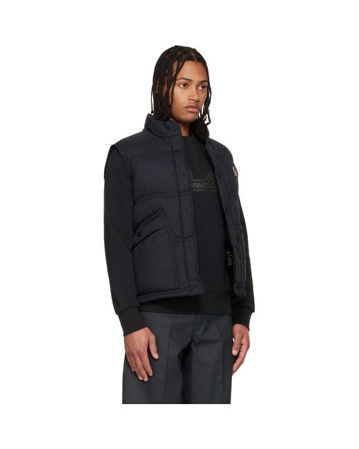 Moncler Black Aul Down Vest for men
