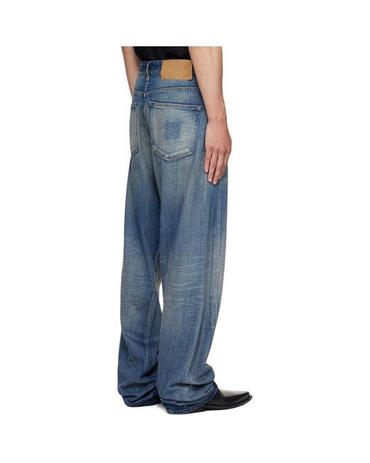MM6 by Maison Margiela Blue Wide-Leg Jeans for men