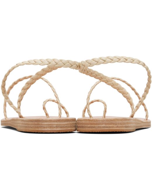 Ancient Greek Sandals Black Off- Eleftheria Sandals