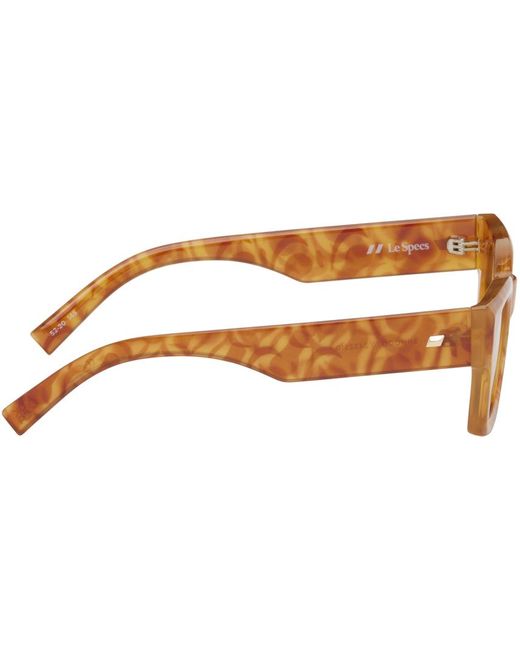 Le Specs Black Orangetan Shmood Sunglasses