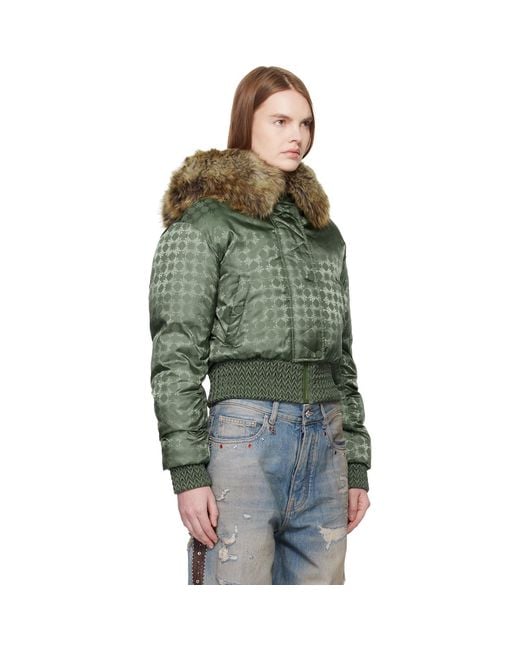 Amiri Green Ma Quad Hooded Jacket