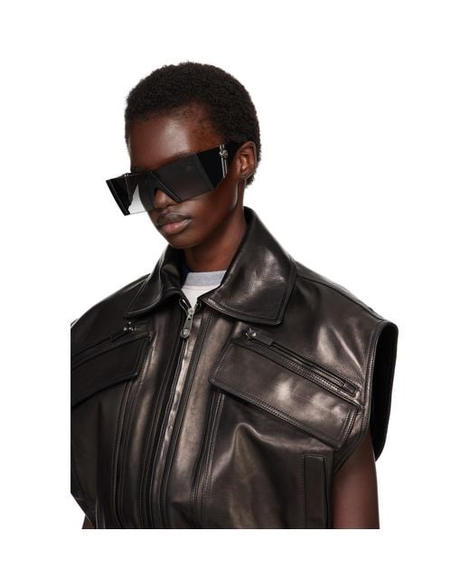 Versace Gray Edge Mask Sunglasses