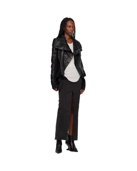 Rick Owens Black Off- Temple Basic Rib Tank Top