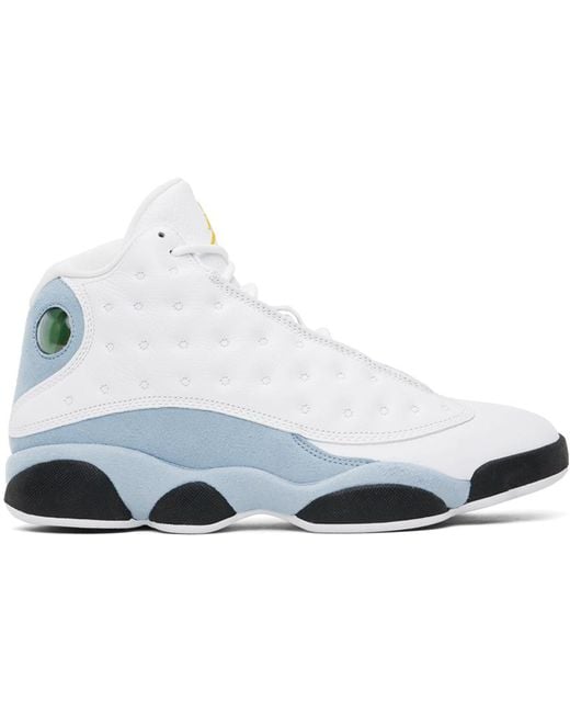 Nike Black White & Blue Air Jordan 13 Retro Sneakers for men