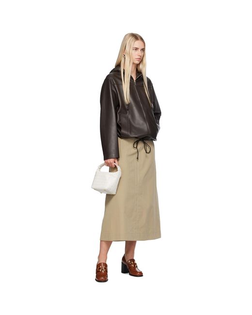 Bottega Veneta White Micro Wallace Bag