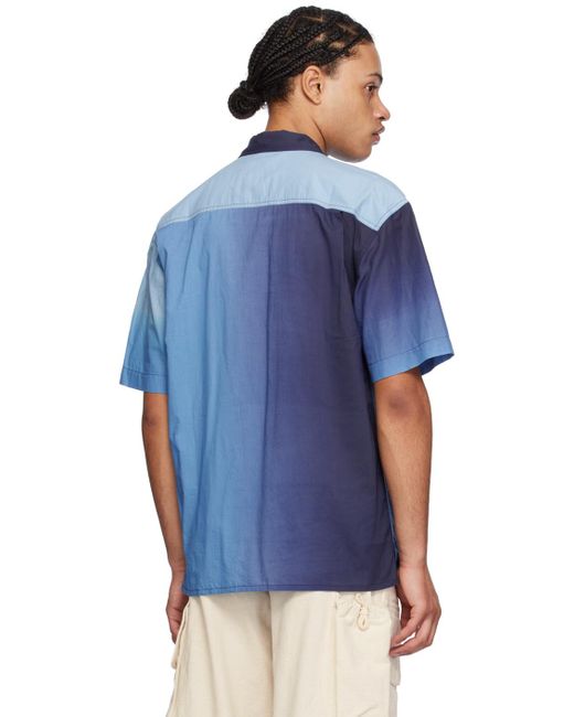 YMC Blue Mitchum Shirt for men