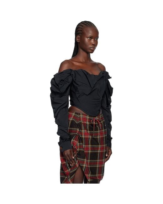 Vivienne Westwood Black Ls Sunday Corset Top