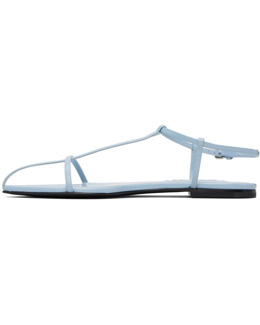 Jil Sander Black Cage Flat Sandals