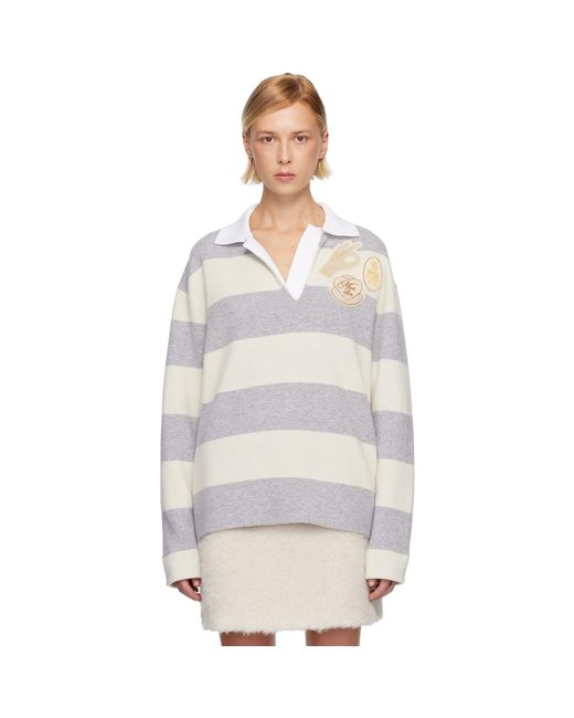 Moncler Multicolor Off- Long Sleeve Polo