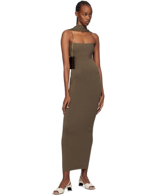 Totême  Black Toteme Green Slip-through Midi Dress