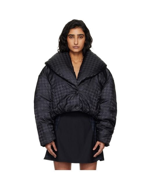 Amiri Black Ma Quad Shawl Down Jacket