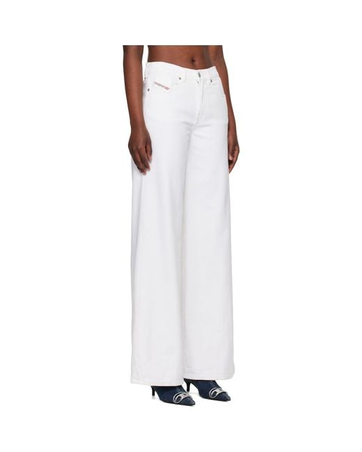 DIESEL White 1978 D-Akemi Flare Jeans