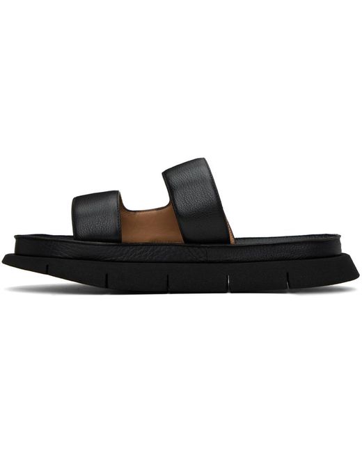 Marsèll Black Intagliato Sandals for men