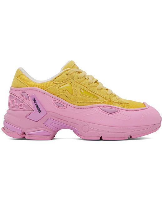 Raf Simons Black Yellow & Pink Pharaxus Sneakers