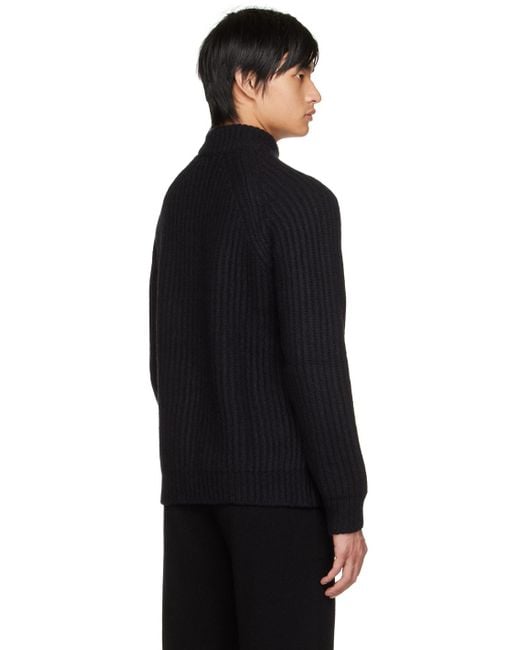 Massimo Alba Black Mica Sweater for men