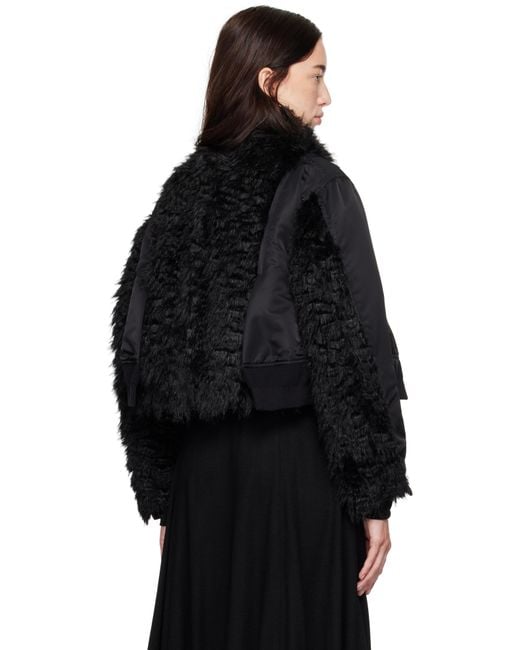sacai フェイクファー テクニカル ボンバージャケット 2色 楽天市場】sacai フェイクファーの通販