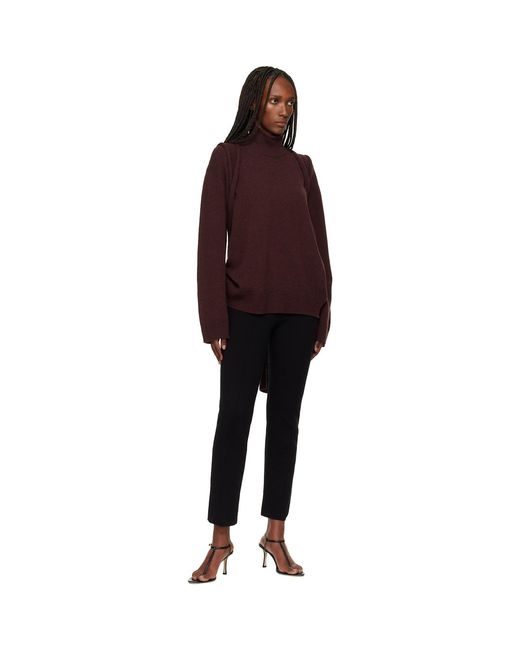 Issey Miyake Red Backpack Knit Turtleneck