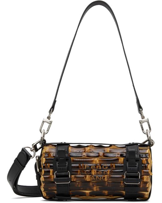 Sac Cylindrique Noir Et Brun En Bambou Feng Chen Wang pour homme en coloris Black