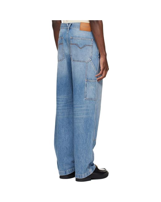 Versace Blue Carpenter Jeans for men