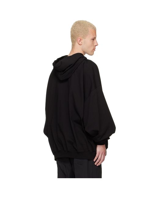 Rick Owens Black Tower Hoodie for men