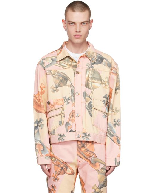 Blouson marlene rose en denim Vivienne Westwood pour homme en coloris Pink