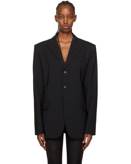 Nensi Dojaka Black Tailored Blazer