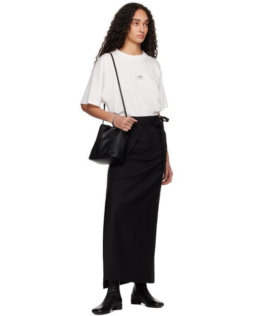 MM6 by Maison Martin Margiela ブラック クラシック クロスボディバッグ Black