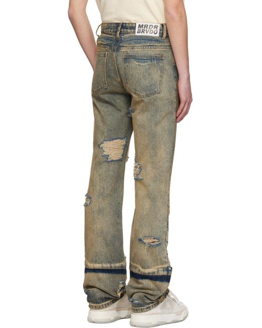 Who Decides War Multicolor Gnarly Jeans for men