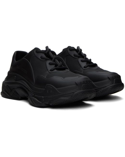 Balenciaga Black Triple S Mold Sneakers for men