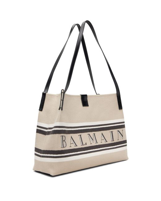 Balmain Metallic Medium Release Shopper Tote