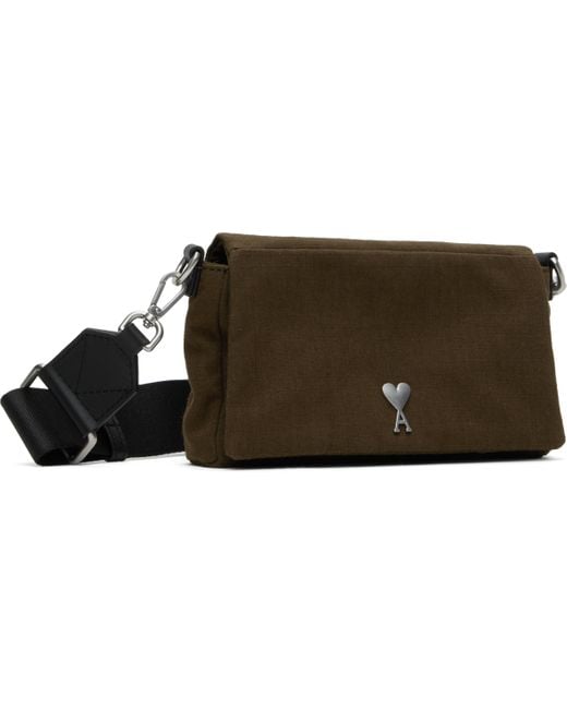 AMI カーキ Ami De Coeur Lunch Box キャンバス バッグ Black