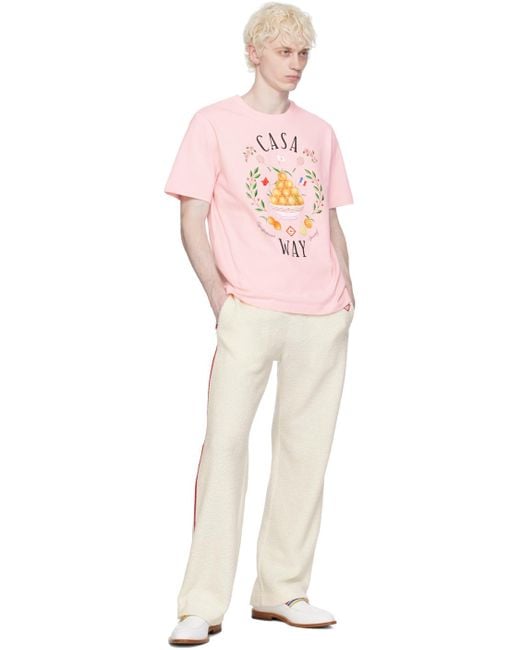 Casablanca Pink Ssense Exclusive 'Casa Way' T-Shirt for men