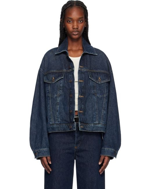 Agolde Blue Dalton Balloon Denim Jacket