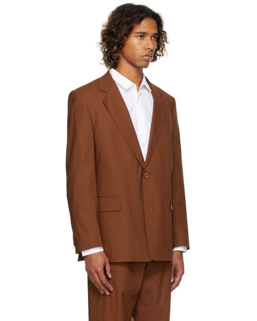 BOSS by HUGO BOSS Cotton Cemdon Blazer in Brown for Men - Lyst