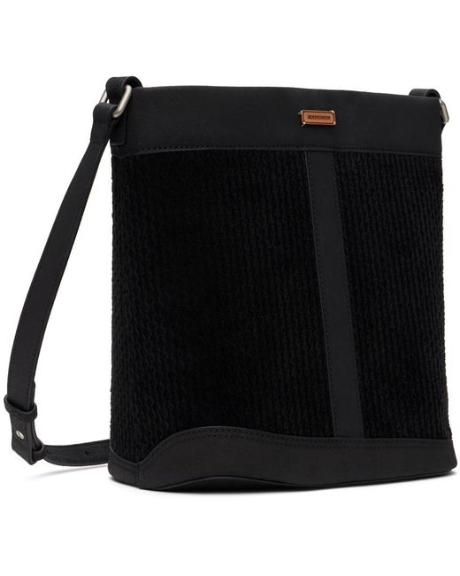 Adererror Black Structured Bag for men