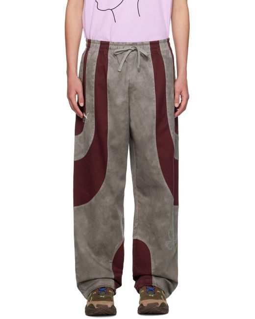 Kidsuper Brown Burgundy Puma Edition Track Pants for men