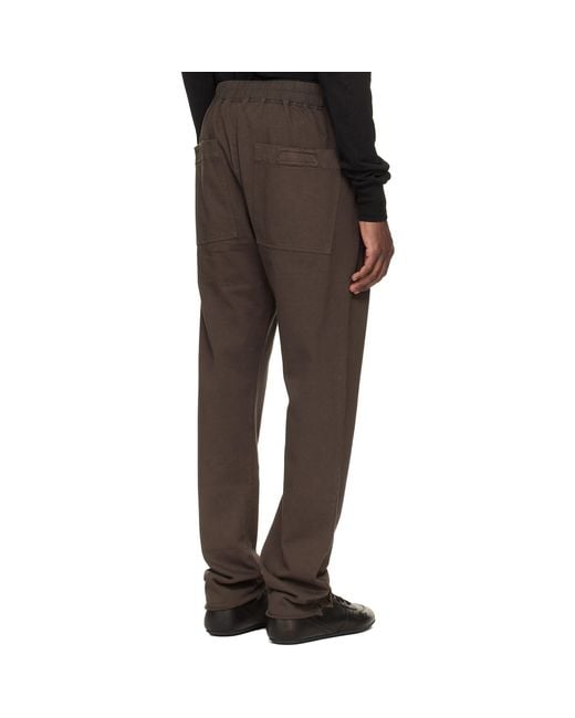Rick Owens Black Temple Berlin Drawstring Sweatpants for men