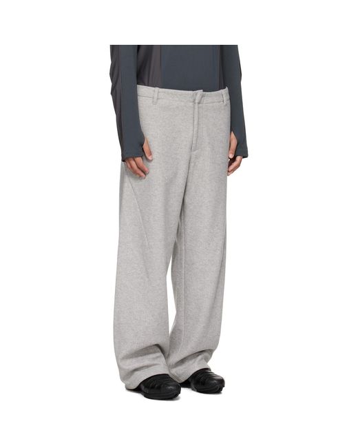 J EONGL I Black Hybrid Wool Cicada Trousers for men