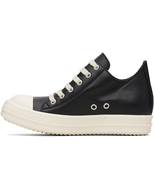 Rick Owens Black Temple Low Sneakers