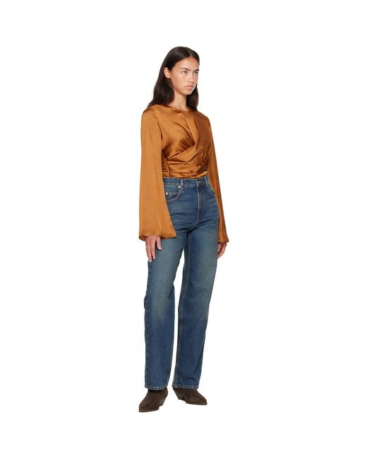 Isabel Marant Blue Tan Neame Blouse