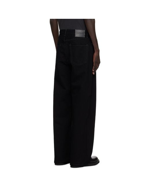 Acne Black Loose Fit 1981 Jeans for men