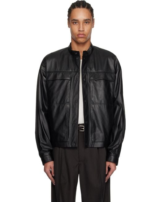 LEMAIRE SOFT SB JACKET BLACK ルメール（BOXY SB WORKWEAR JACKET）