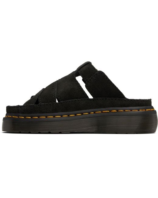 Dr. Martens ブラック Maxxy スライドサンダル Black