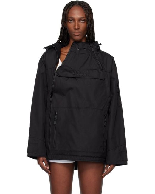Coperni Black Asymmetric Parka