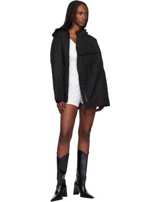 Parka Noire À Fermeture À Glissière Décentrée Coperni en coloris Black