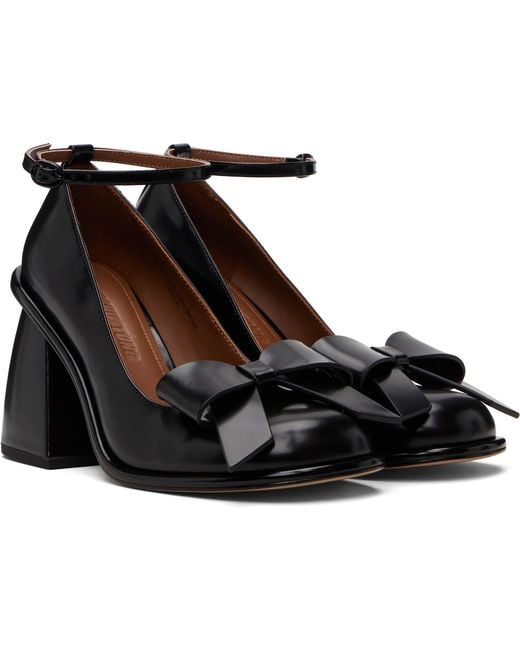 ShuShu/Tong Black Front Bow Heels